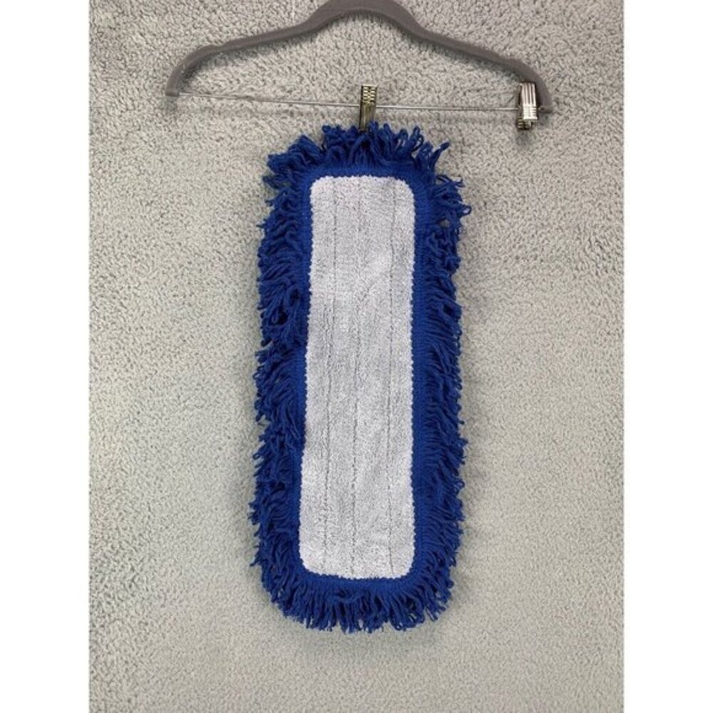 Microfiber Home Dust Mop Pad Grey Blue Cleaner‎ Floor 18" Pack of 12 NEW